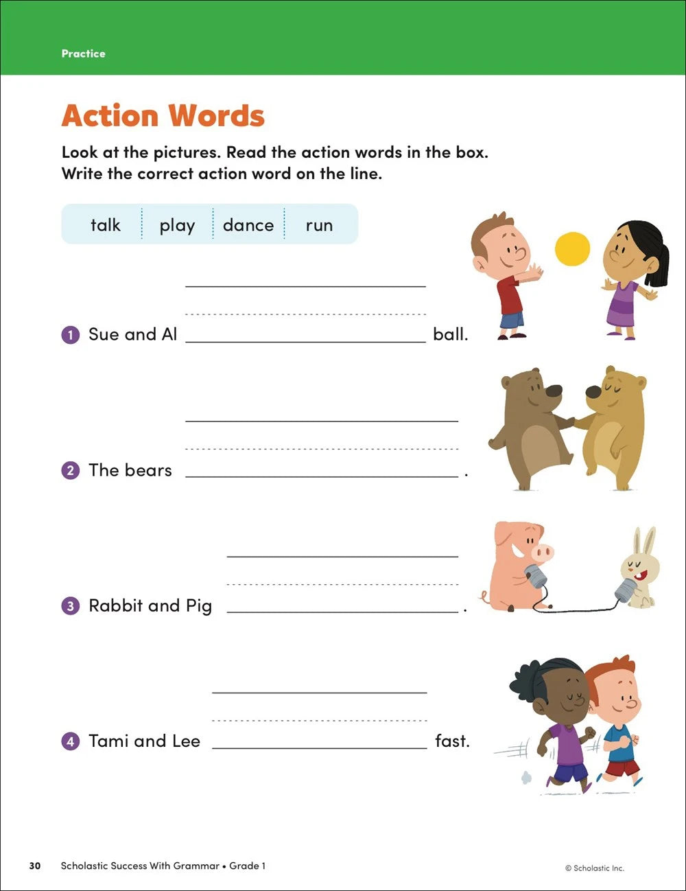 Scholastic Success With Grammar, Grade 1 Workbook - MakoStars Online Store