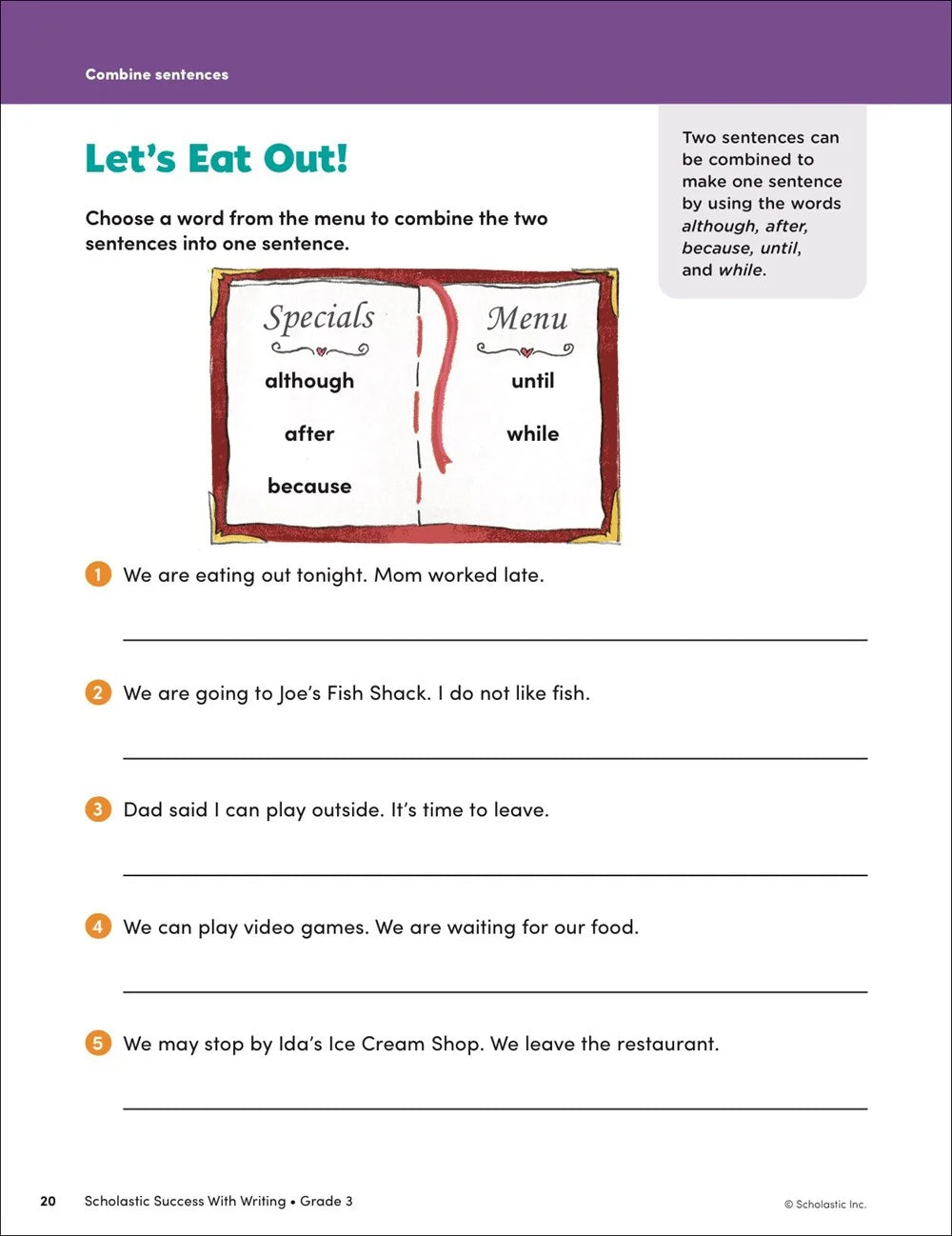 Scholastic Success with Writing Grade 3 Workbook - MakoStars Online Store