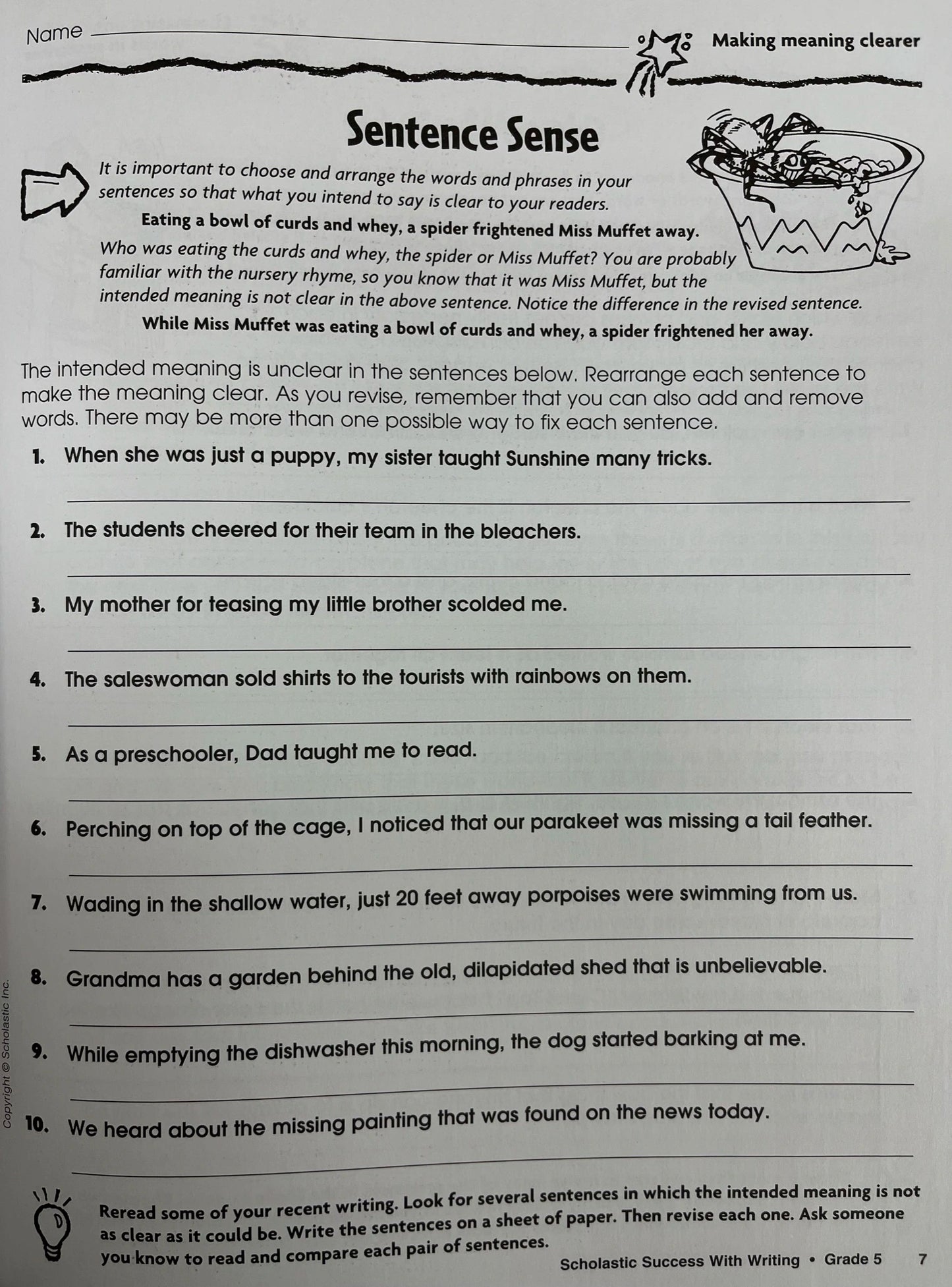 Scholastic Success With Writing: Grade 5 Workbook - MakoStars Online Store