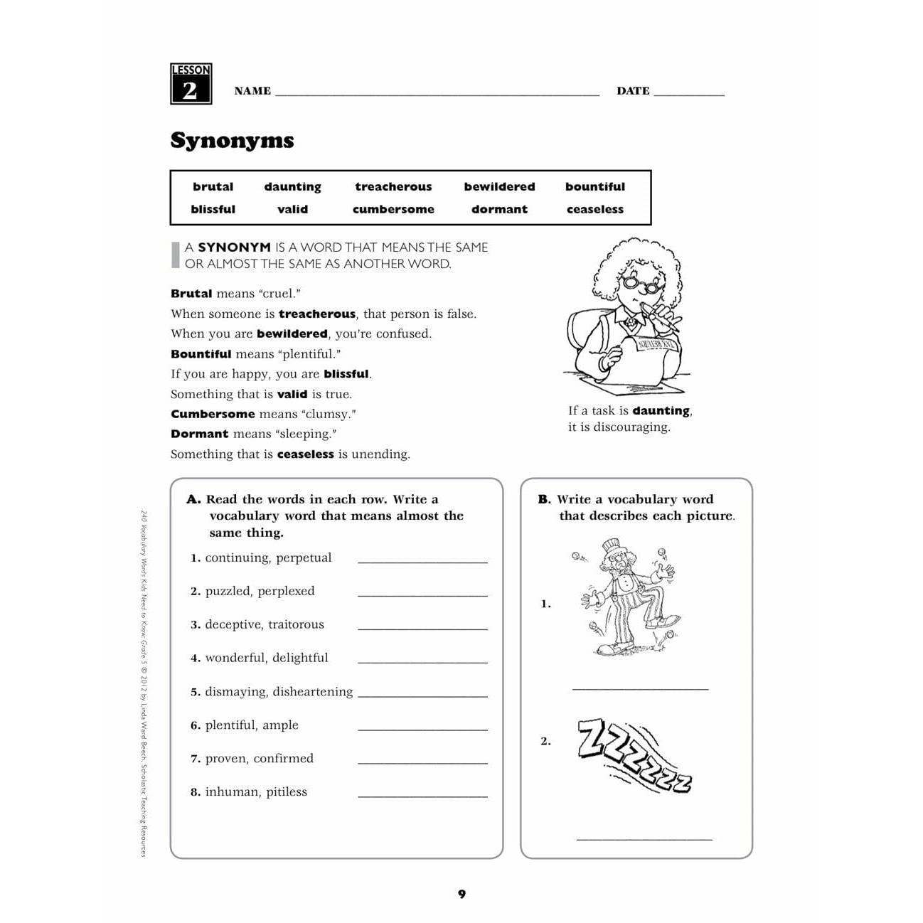240 Vocabulary Words Kids Need to Know: Grade 5 - MakoStars Online Store