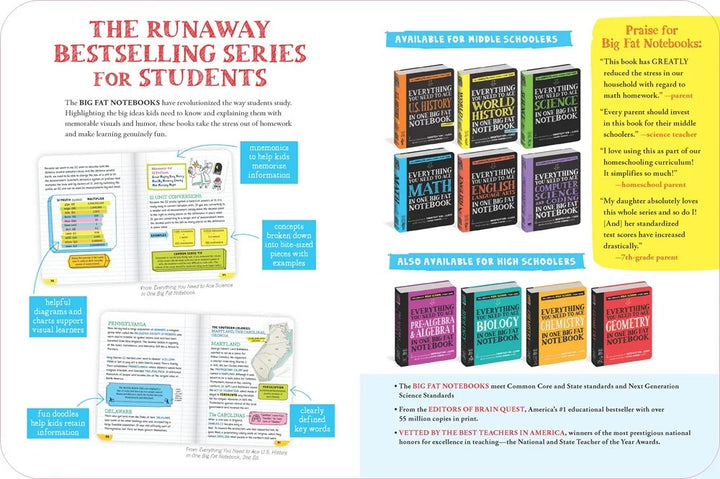 科学をマスターするためのすべてが詰まった分厚いノート：完全版 中学校学習ガイド - マコスターズオンラインストア