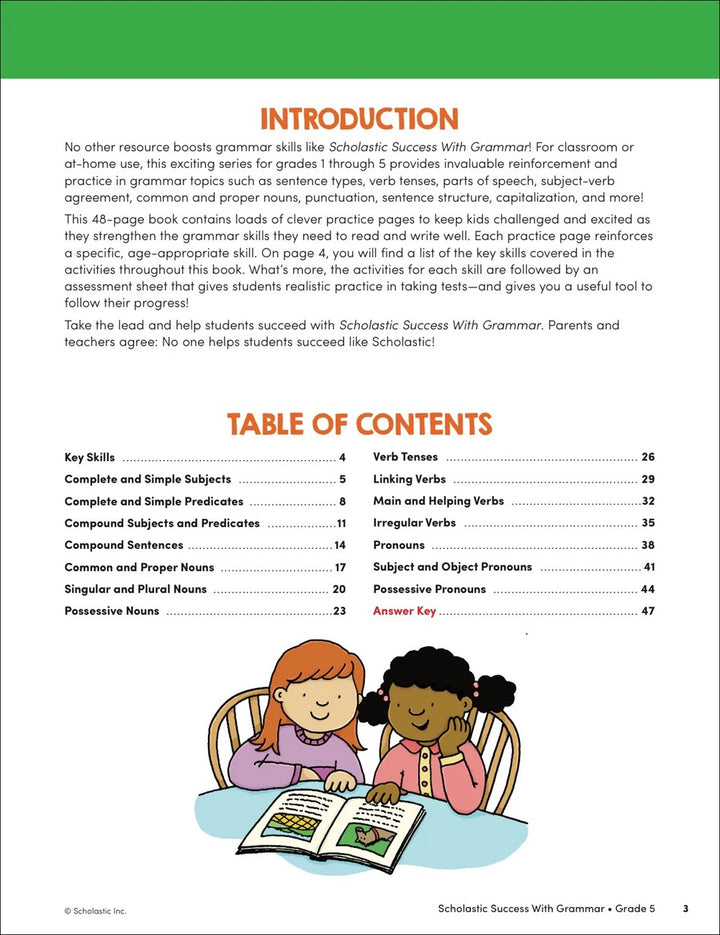 Scholastic Success with Grammar Grade 5 Workbook - MakoStars Online Store