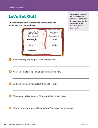 Scholastic Success with Writing Grade 3 Workbook - MakoStars Online Store