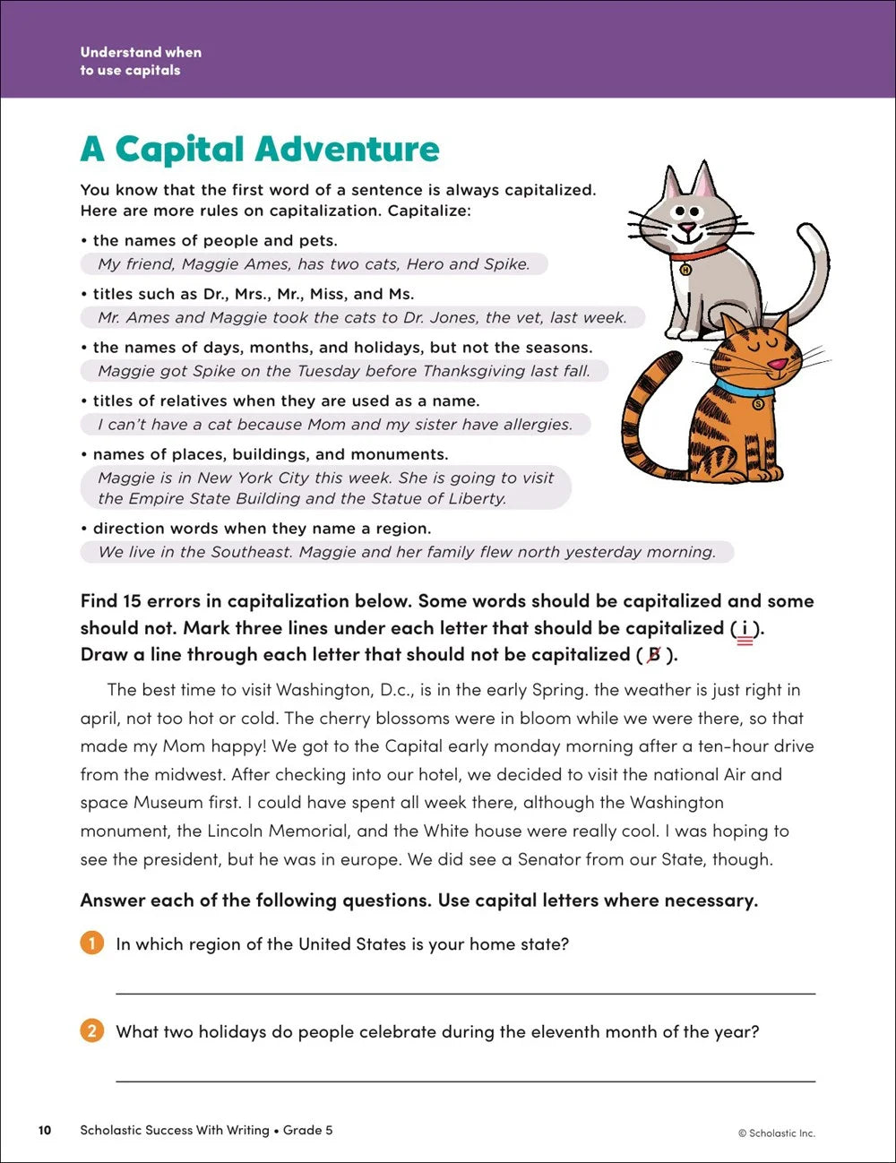 ライティングで学ぶ学業の成功 5年生用ワークブック - マコスターズオンラインストア