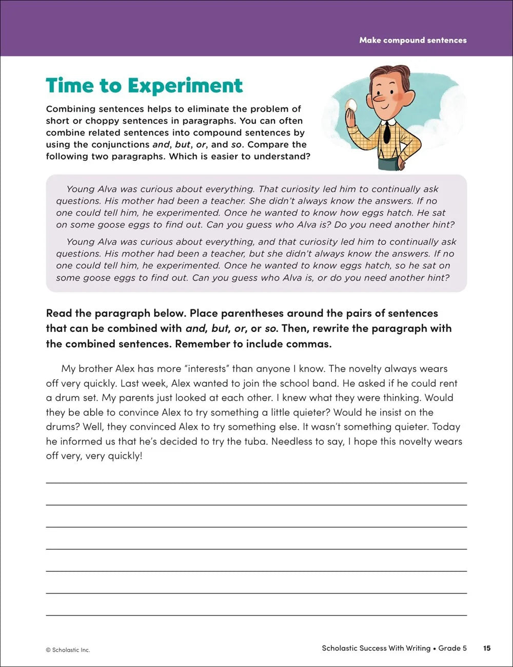 ライティングで学ぶ学業の成功 5年生用ワークブック - マコスターズオンラインストア