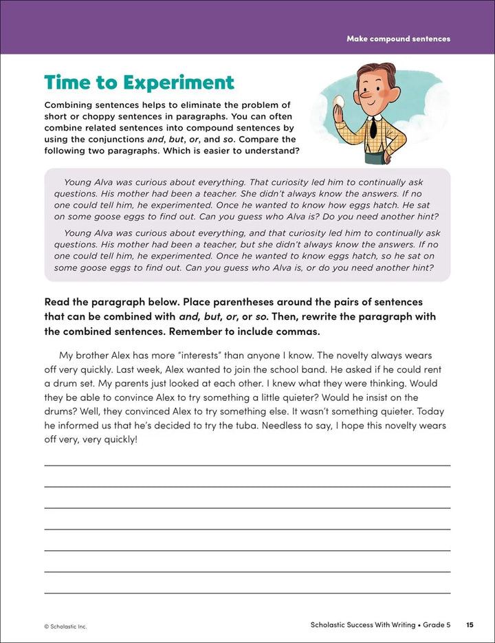 ライティングで学ぶ学業の成功 5年生用ワークブック - マコスターズオンラインストア