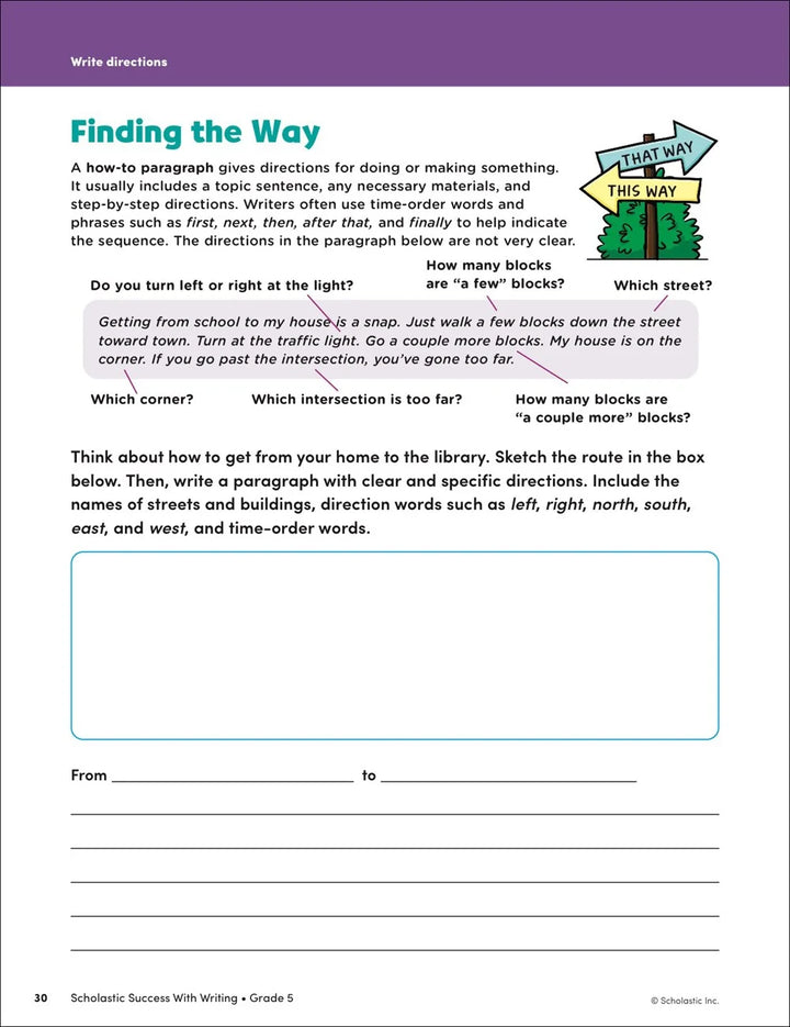 ライティングで学ぶ学業の成功 5年生用ワークブック - マコスターズオンラインストア