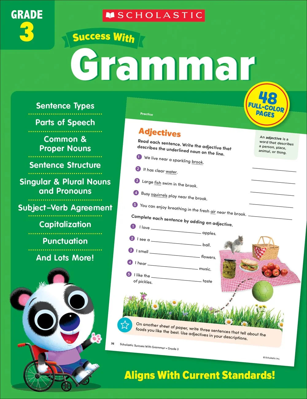 Scholastic Success with Grammar Grade 3 Workbook - MakoStars Store | English Books and Study Materials
