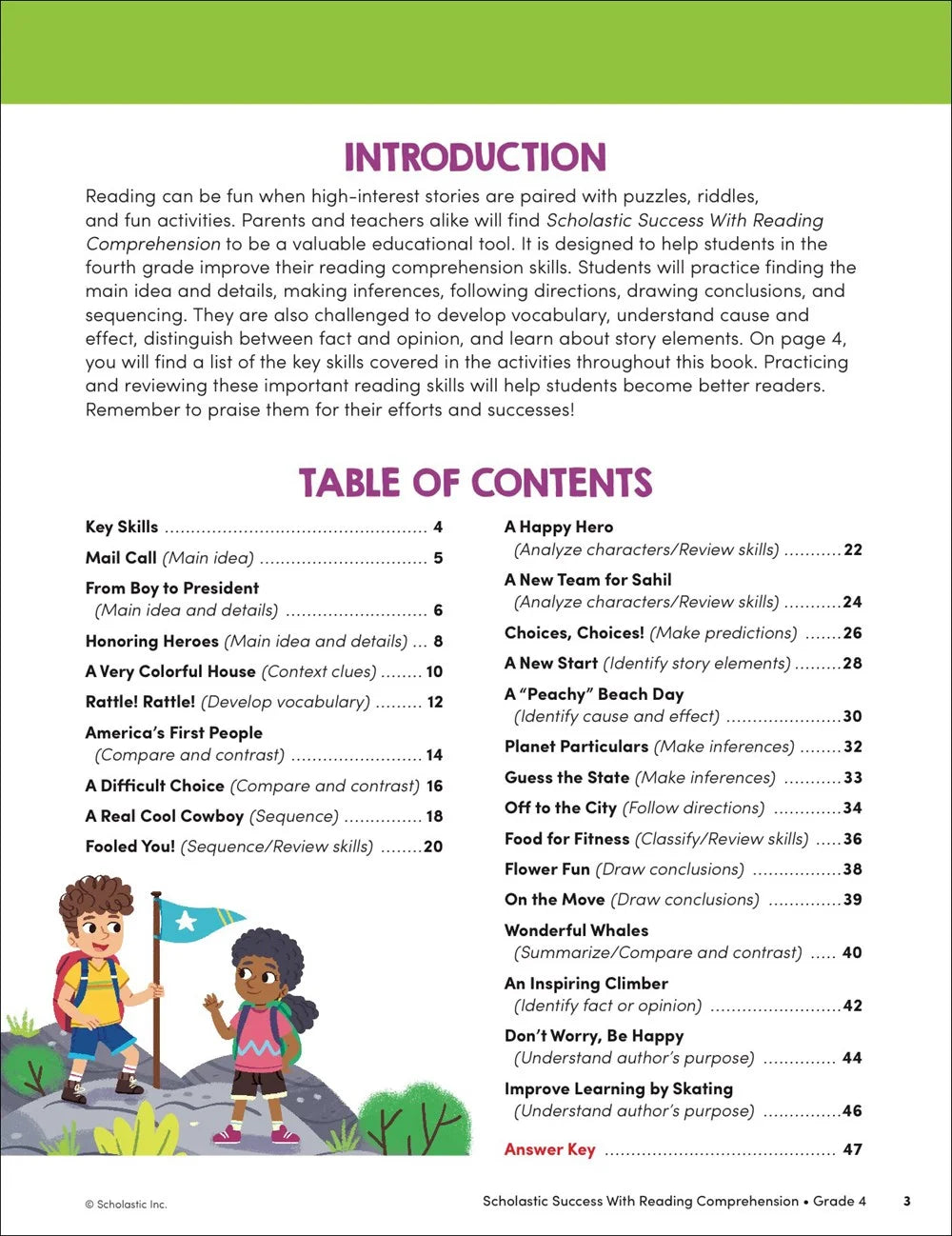 Scholastic Success with Reading Comprehension Grade 4 Workbook - MakoStars Store | English Books and Study Materials