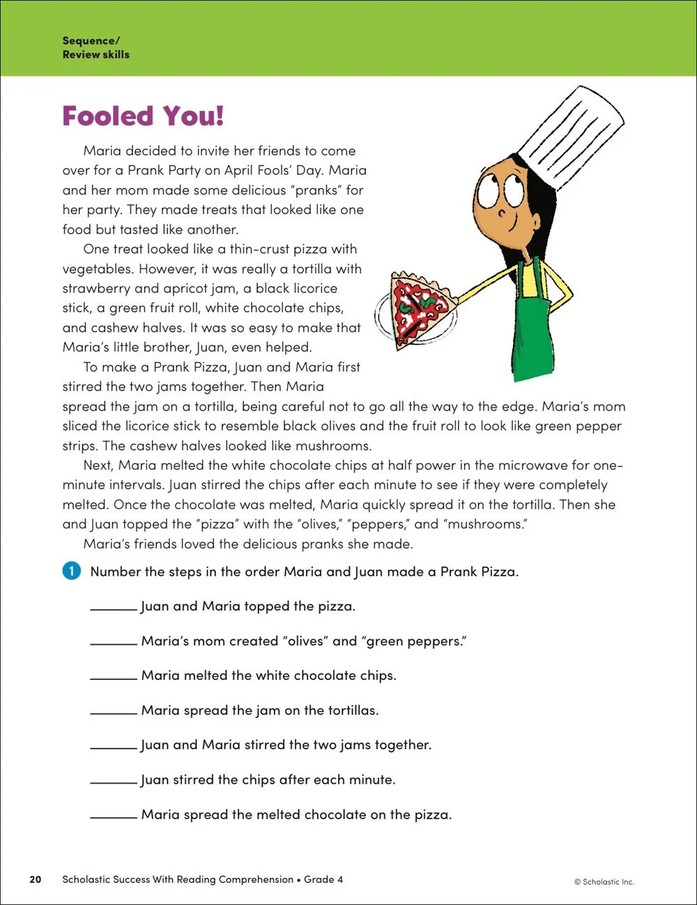 Scholastic Success with Reading Comprehension Grade 4 Workbook - MakoStars Store | English Books and Study Materials