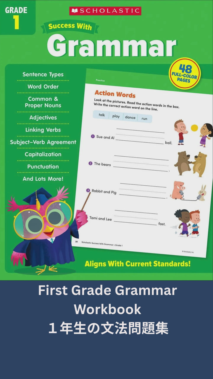 Scholastic Success With Grammar Grade 1 Workbook