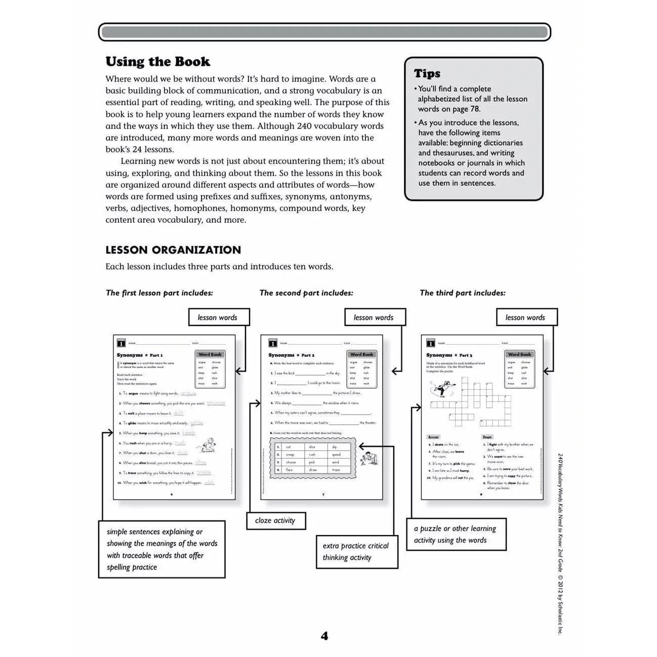 240 Vocabulary Words Kids Need to Know: Grade 2 - MakoStars Online Store