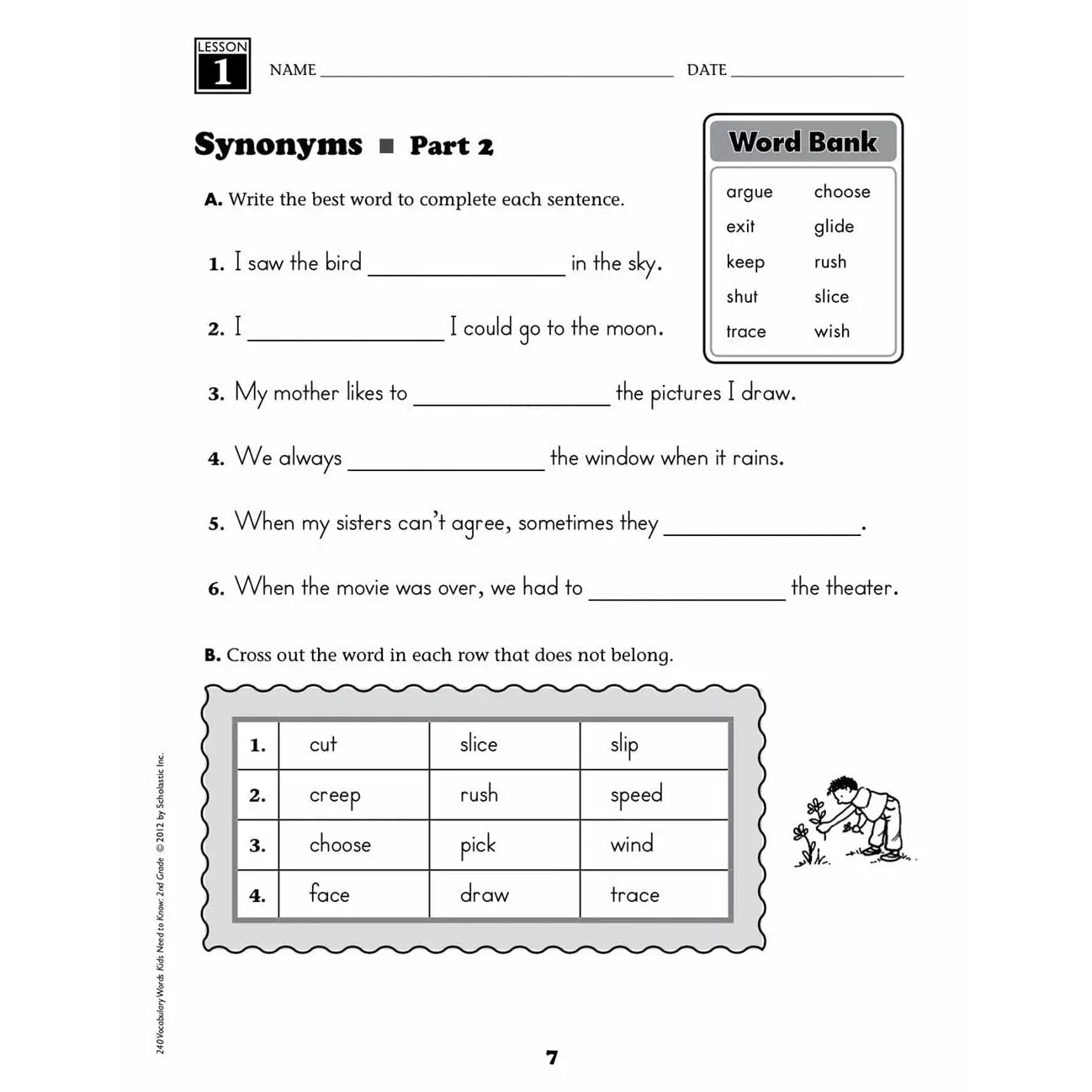 240 Vocabulary Words Kids Need to Know: Grade 2 - MakoStars Online Store