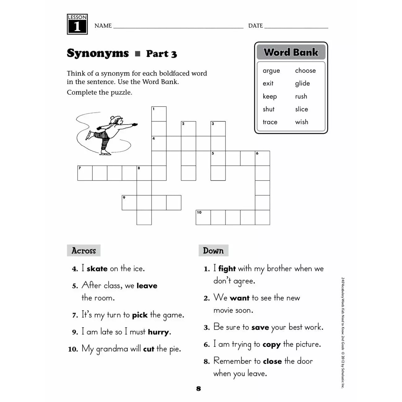 240 Vocabulary Words Kids Need to Know: Grade 2 - MakoStars Online Store