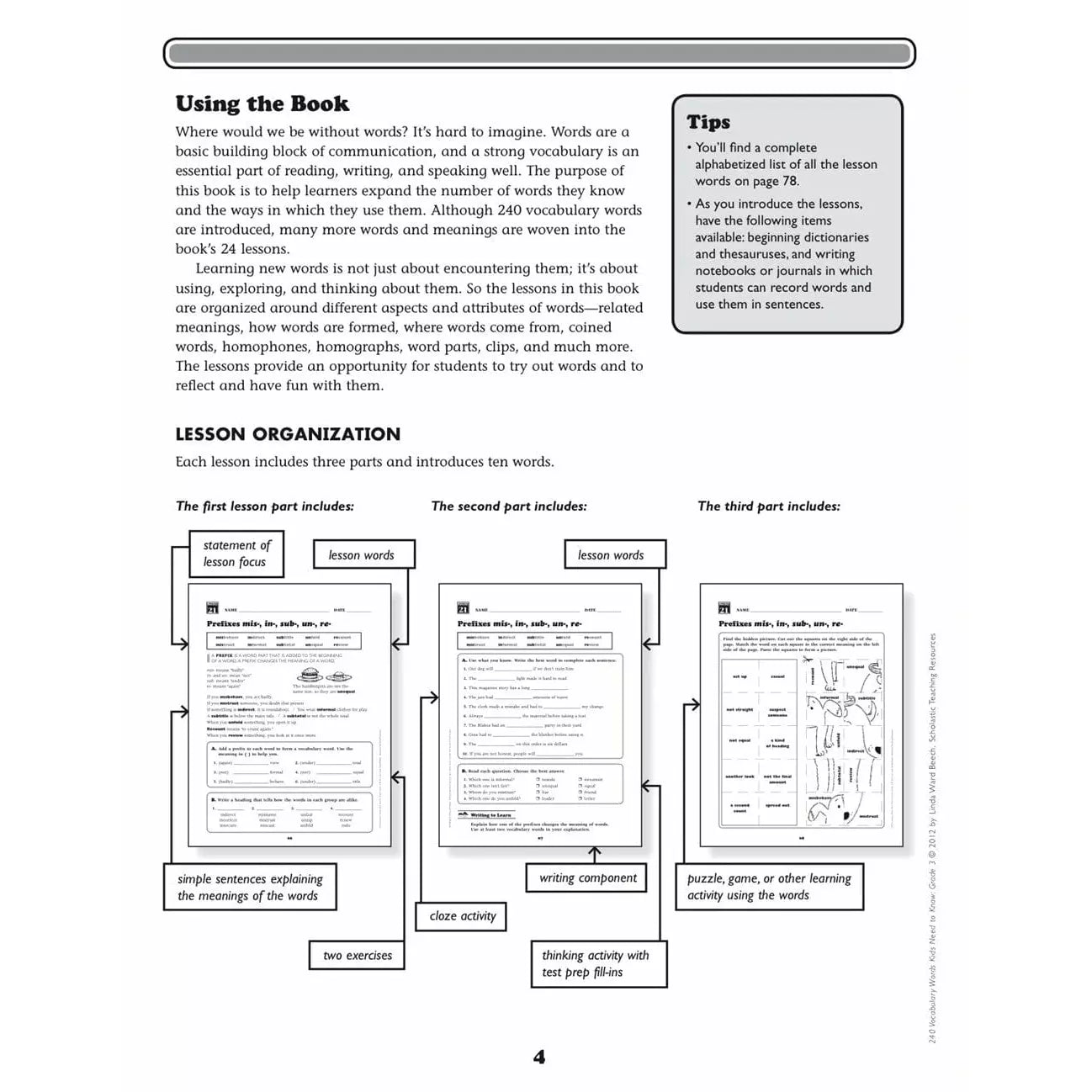 240 Vocabulary Words Kids Need to Know: Grade 3 - MakoStars Online Store