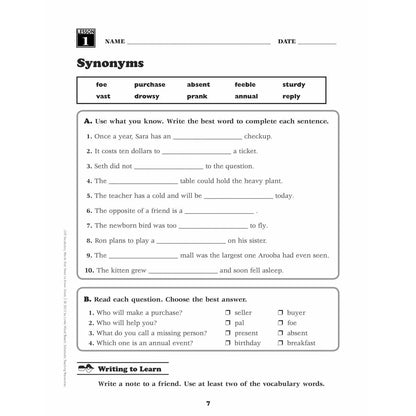 240 Vocabulary Words Kids Need to Know: Grade 3 - MakoStars Online Store
