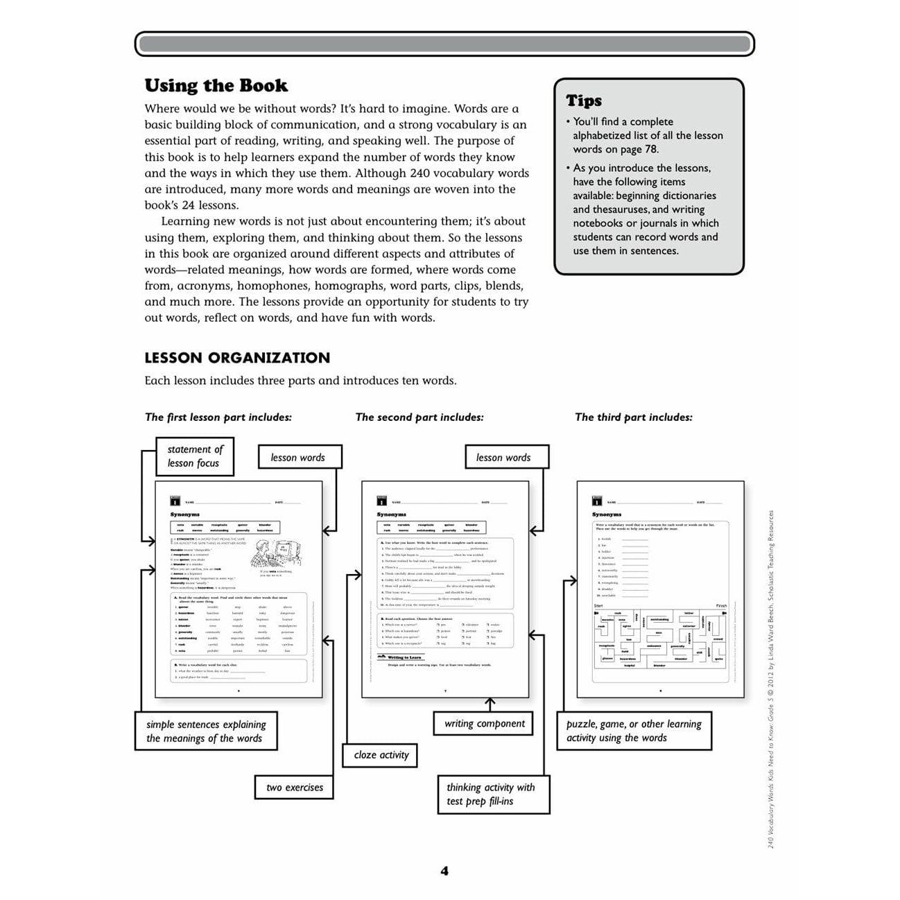 240 Vocabulary Words Kids Need to Know: Grade 5 - MakoStars Online Store