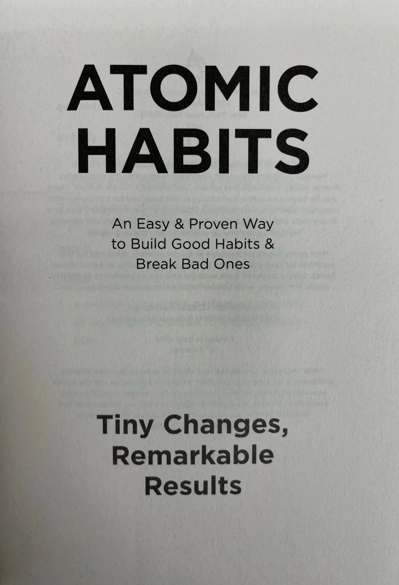 Atomic Habits An Easy & Proven Way to Build Good Habits