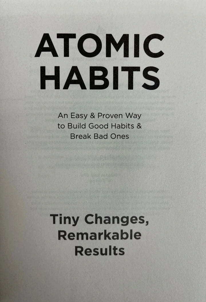 Atomic Habits An Easy &amp; Proven Way to Build Good Habits