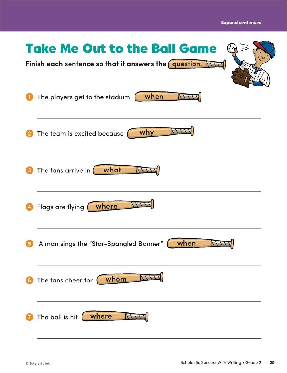 Scholastic Success with Writing Grade 2 Workbook 978-1338798722. Page 25