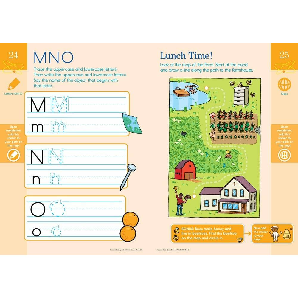 Summer Brain Quest: Between Grades Pre-K & K - MakoStars Online Store