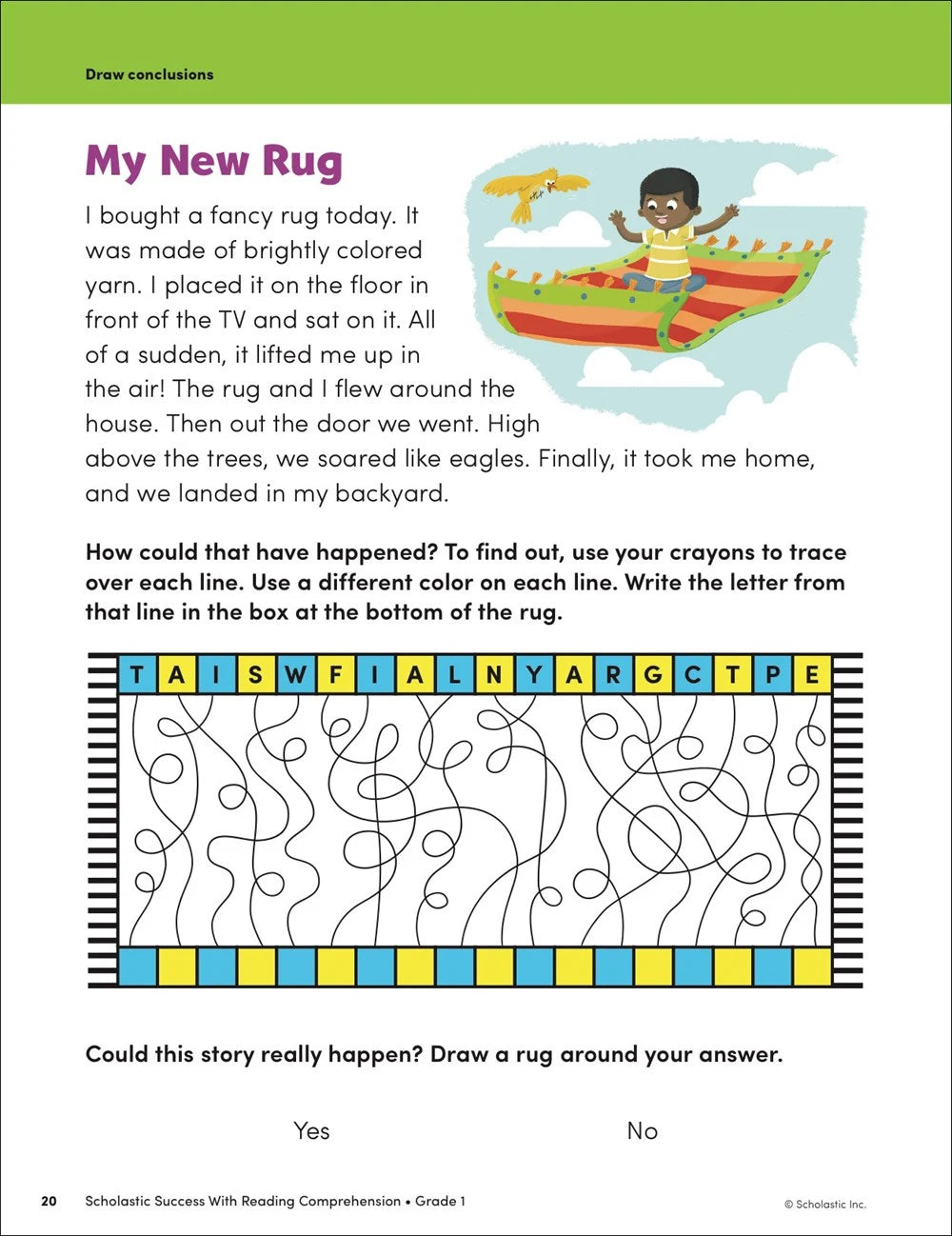 Scholastic Success with Reading Comprehension Grade 1 Workbook - MakoStars Online Store