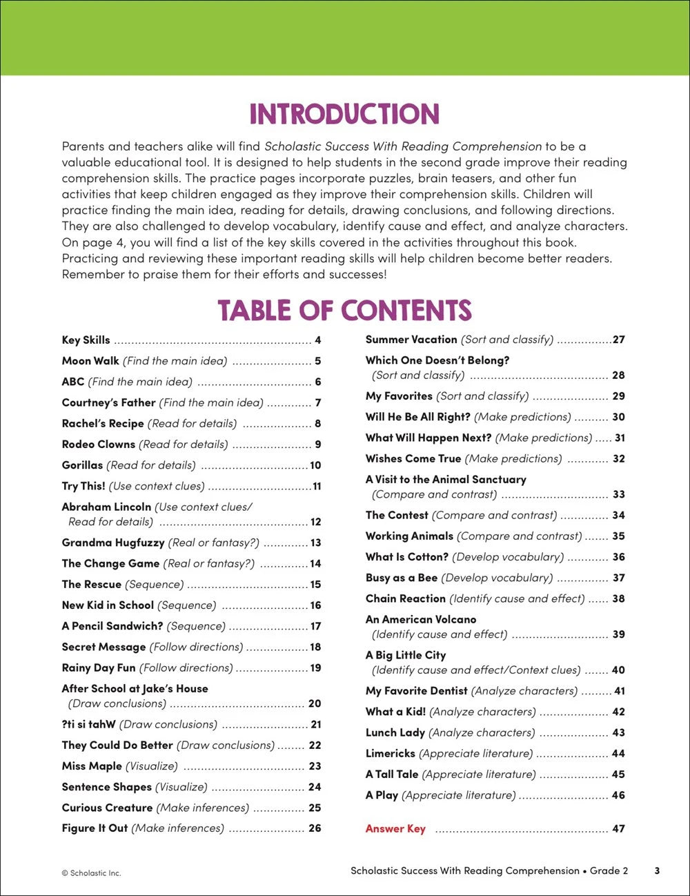 Scholastic Success With Reading Comprehension: Grade 2 Workbook - MakoStars Online Store